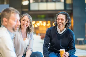 The Ally Co. brand photo containing talking,laughing,smiling,happy