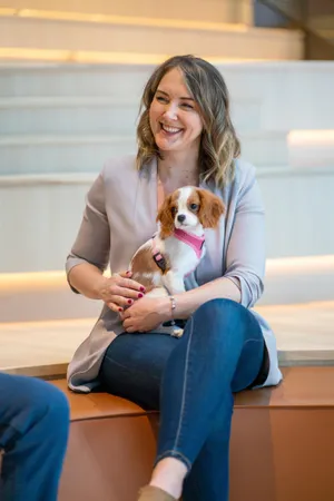 The Ally Co. brand photo containing dog,smiling,happy