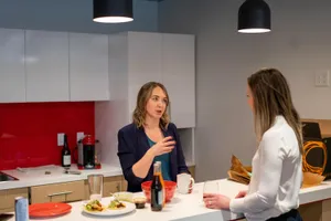 The Ally Co. brand photo containing kitchen,talking,food