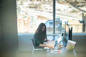 The Ally Co. brand photo containing working,desk,office